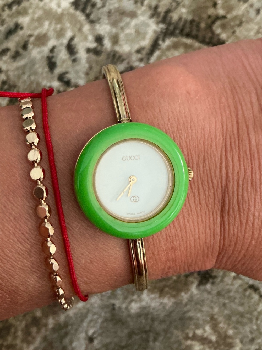 Authentic GUCCI bangle watch with Interchangeable Ringsππβ€οΈπ§‘π€ - Picture 2 of 16